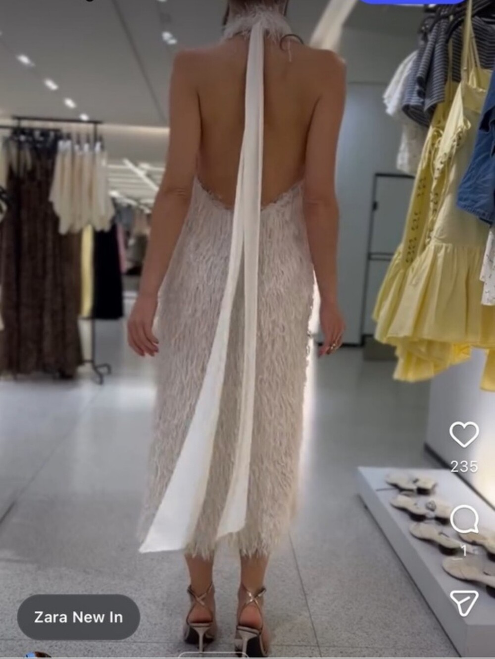 Zara fringe halter dress midi - Picture 13 of 15